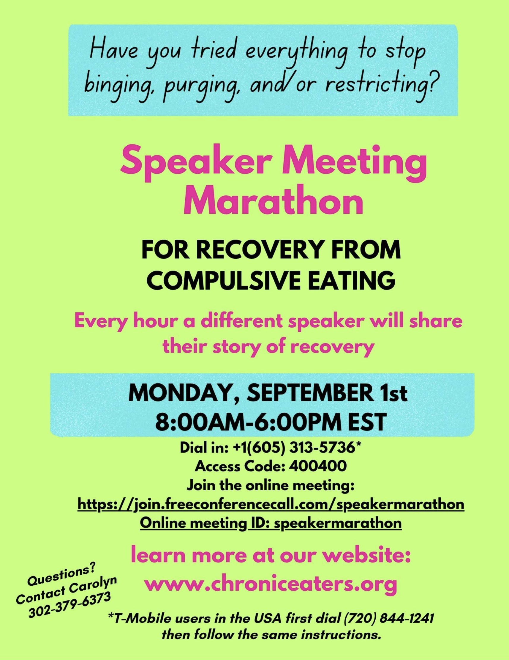 Speaker Meeting Marathon