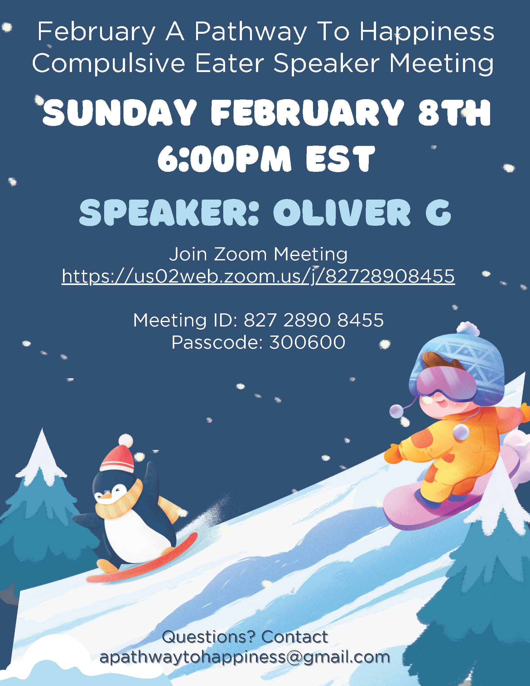 A Pathway to Happiness Speaker Meeting