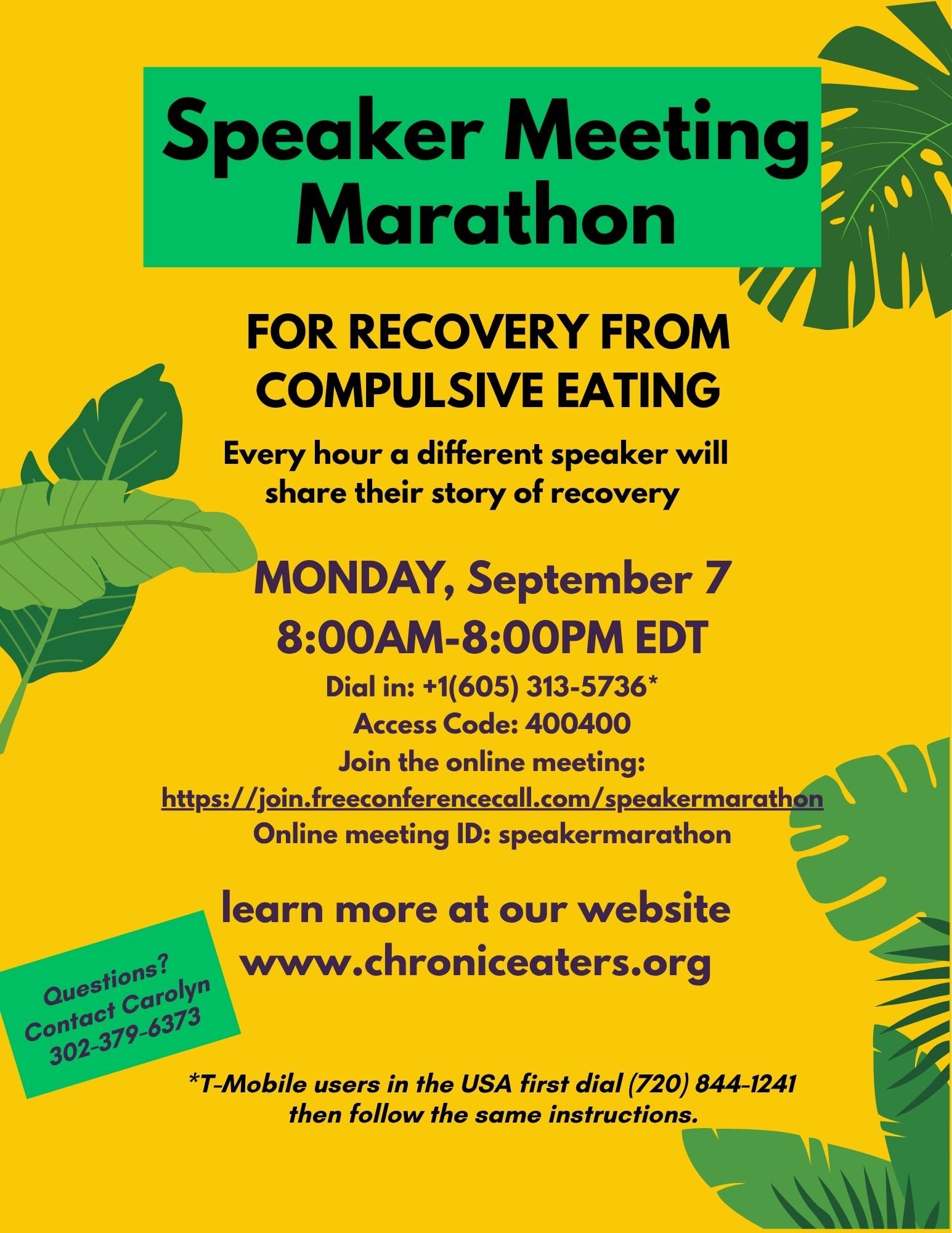 Speaker Marathon
